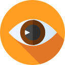Icon eye orange
